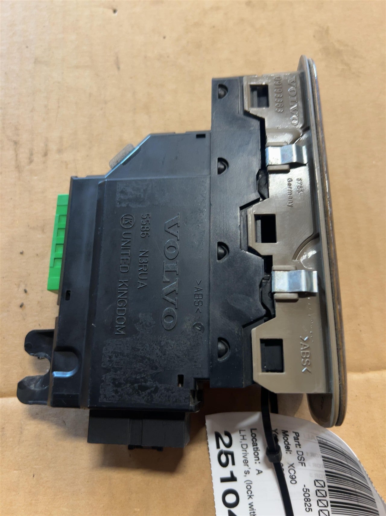 1970 thru 2014 Volvo XC90, Volvo 60 Series, Volvo Driver Side Left Front Door Window Master Switch lock with mirror and