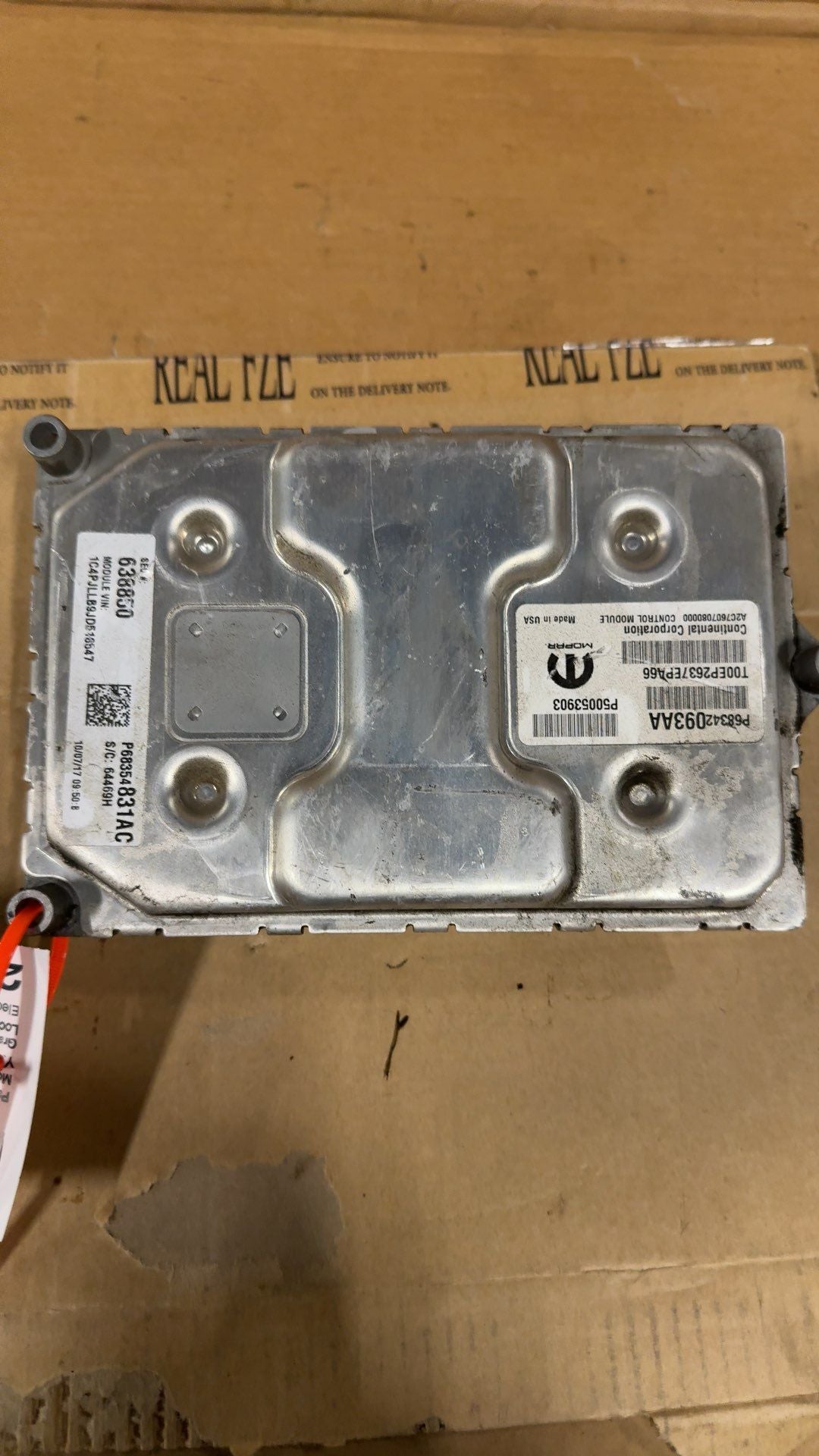 2018 Jeep Cherokee Engine Control Module ECU ECM PCM 2.4L Electronic