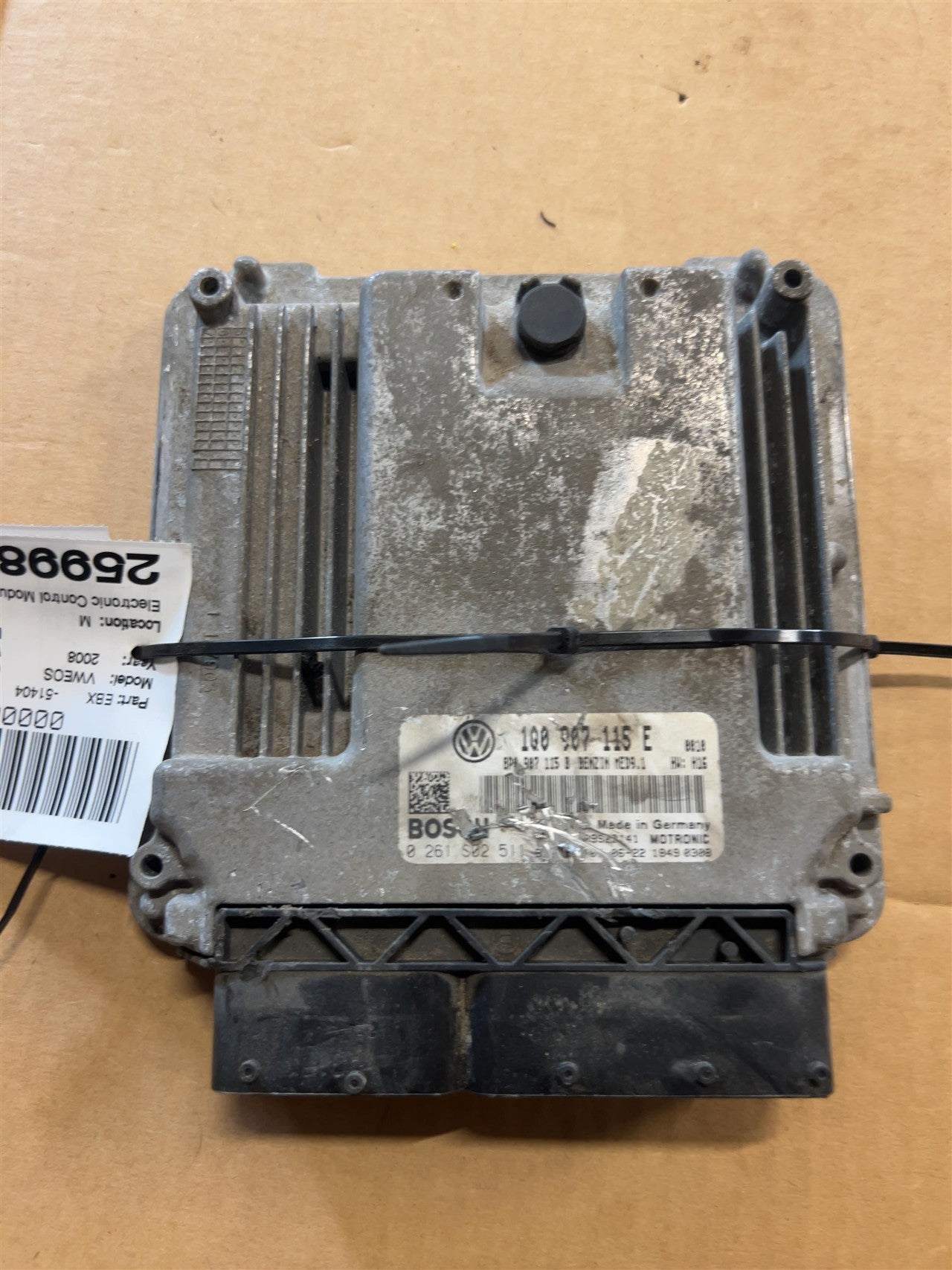 2008 Volkswagen EOS Engine Control Module ECU ECM PCM 2.0L Electronic