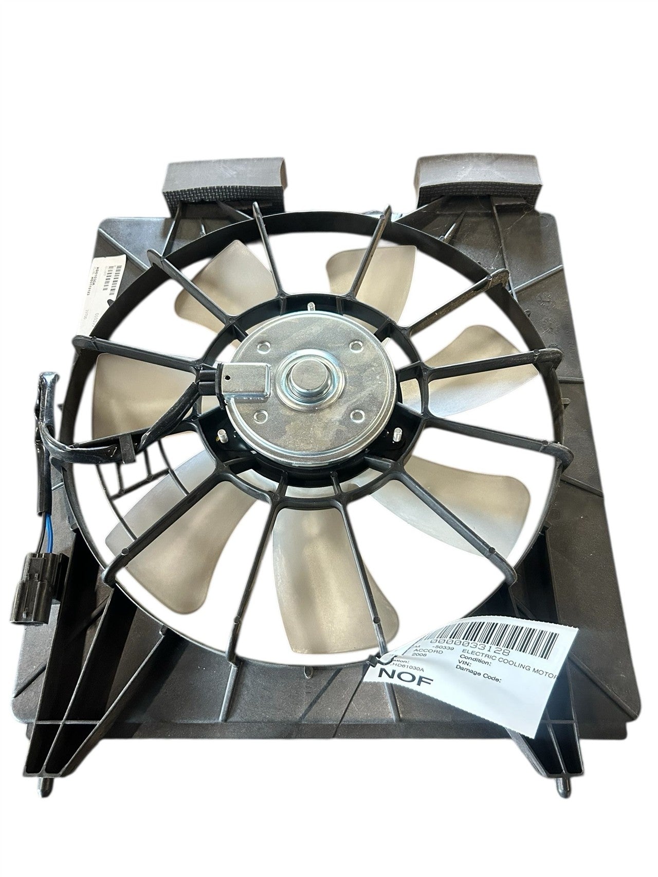 2008 thru 2015 Acura TSX, Honda Accord, Honda Crosstour Passenger Side Right RAD Cond FAN Motor Assembly 2.4L