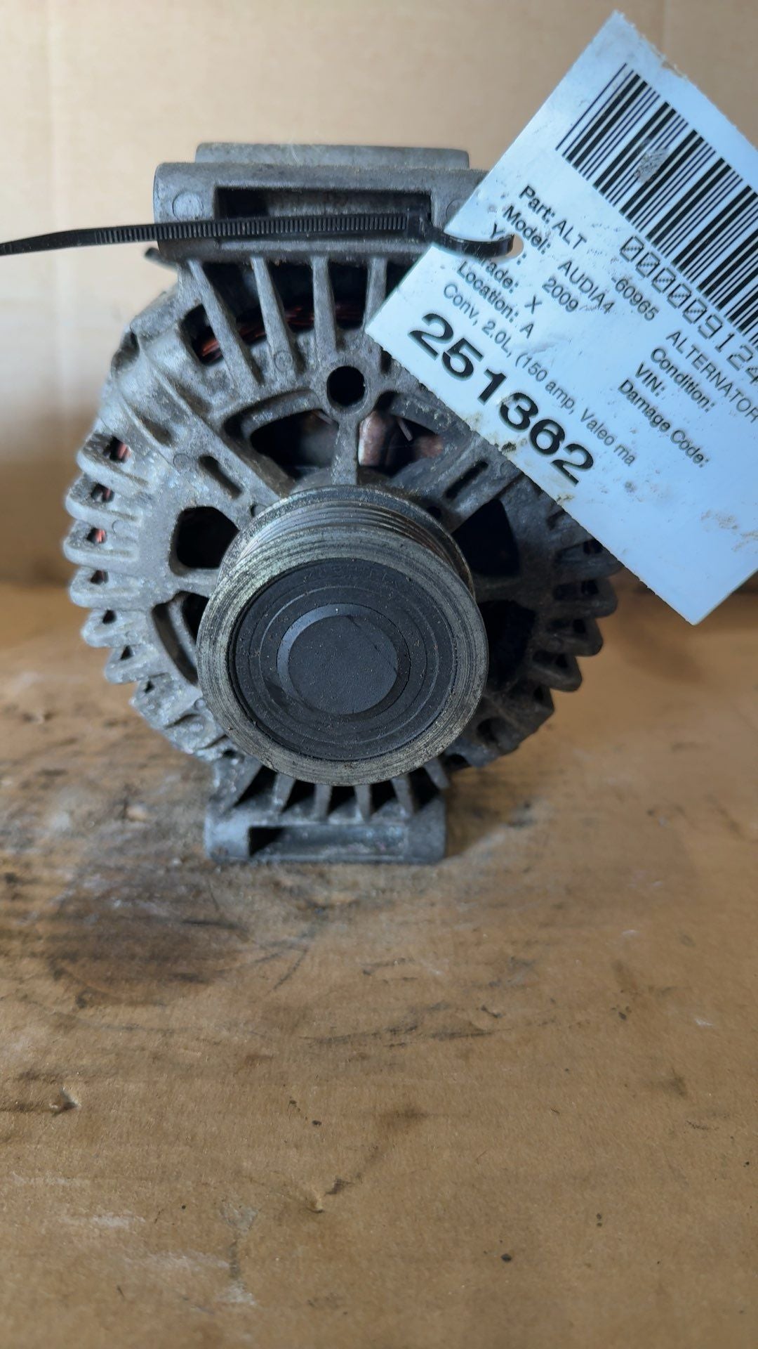 2005 thru 2009 Audi A4 Alternator Generator 2.0L 150 amp