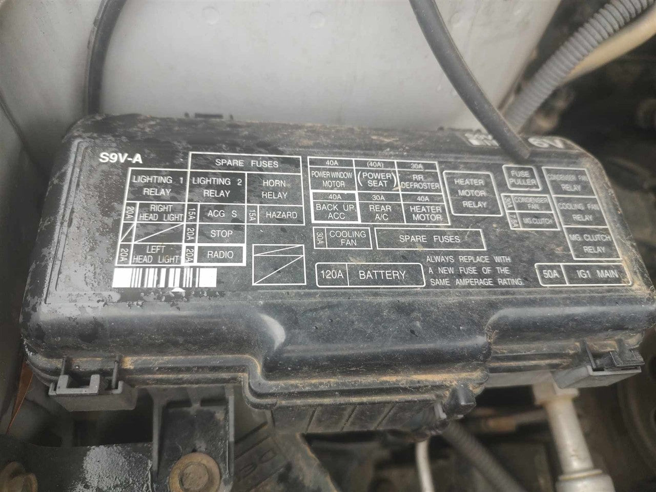 2004 thru 2008 Honda Pilot Engine Bay Fuse Box Relay Panel compartment