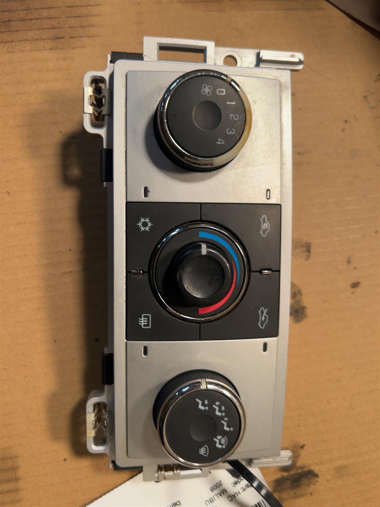2008 thru 2012 Chevrolet Malibu AC Heater Temperature Climate Control Unit