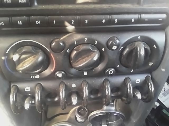 2002 thru 2008 Mini Cooper AC Heater Temperature Climate Control Unit without visibility package with manual
