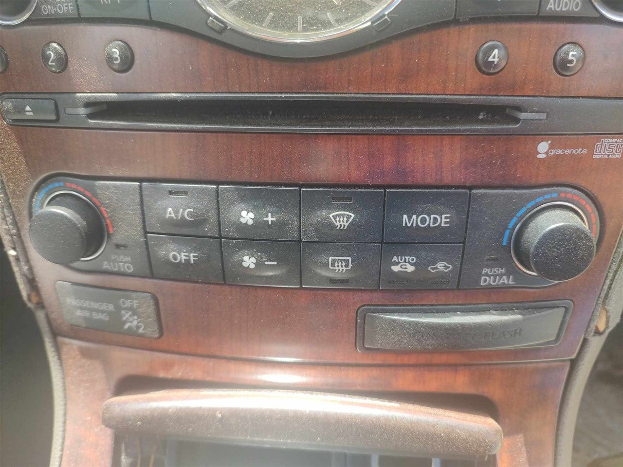 2009 Infiniti G37 AC Heater Temperature Climate Control Unit Conv with navigation system