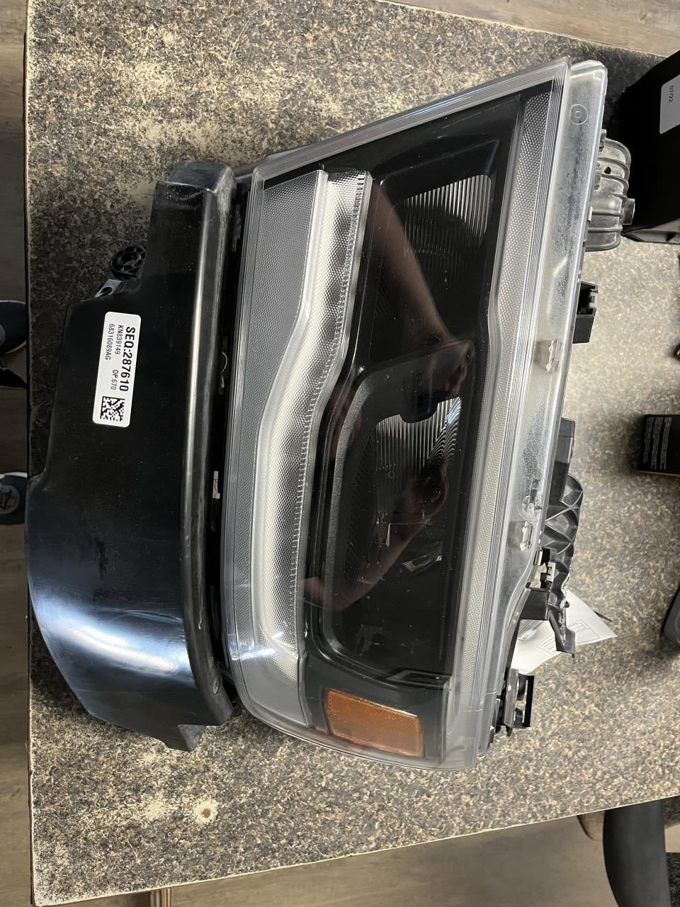 2019 thru 2024 Dodge 1500 Driver Side Left Headlight Headlamp Assembly new style 6 lug wheel LED L