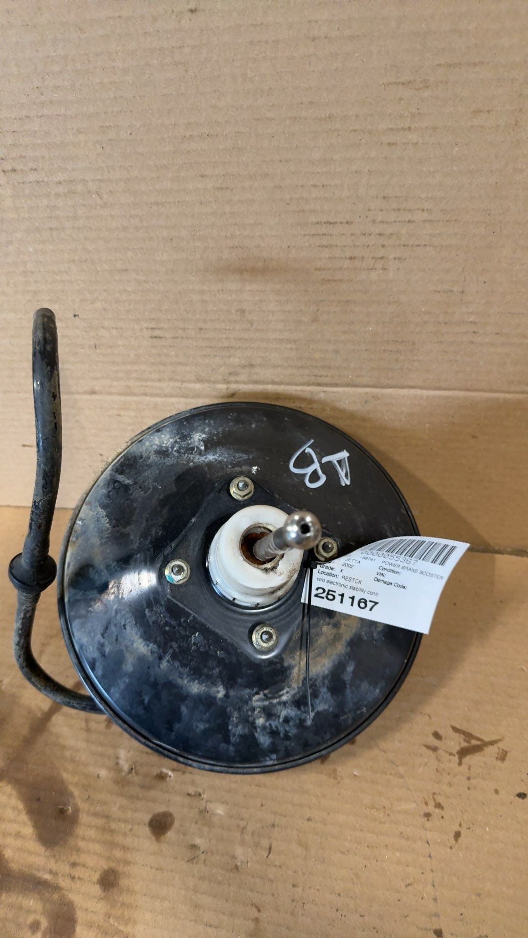 1998 thru 2011 Volkswagen Beetle, Volkswagen Golf, Volkswagen Jetta, Volkswagen Golf GTI and 2 more Power Brake Booster