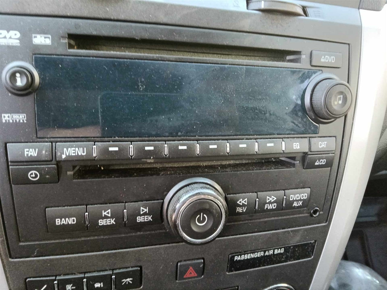 2010 2011 2012 Buick Enclave, Chevrolet Traverse, GMC Acadia Radio Stereo Audio Head Unit AM FM video disc opt UUJ