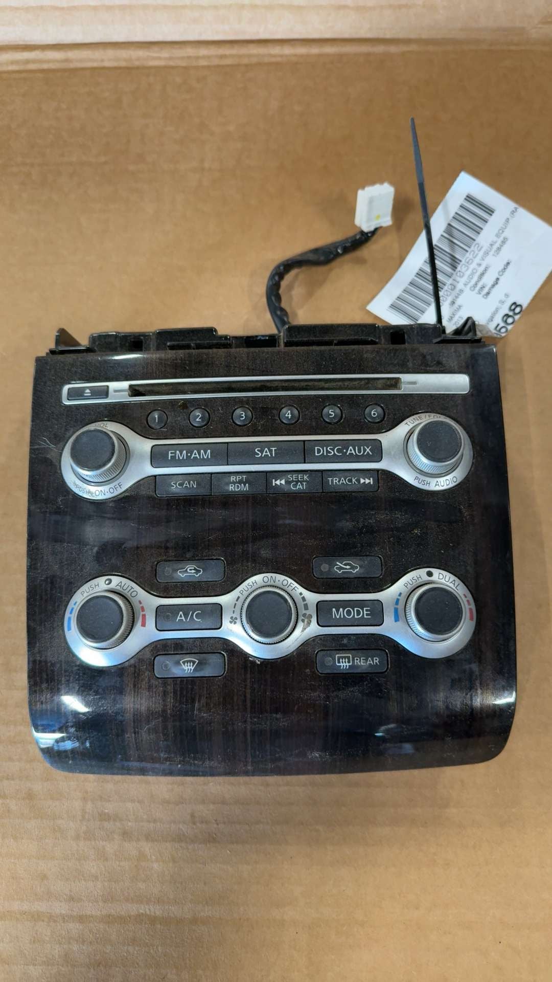 2012 2013 2014 Nissan Maxima Radio Stereo Audio Head Unit receiver without navigation S