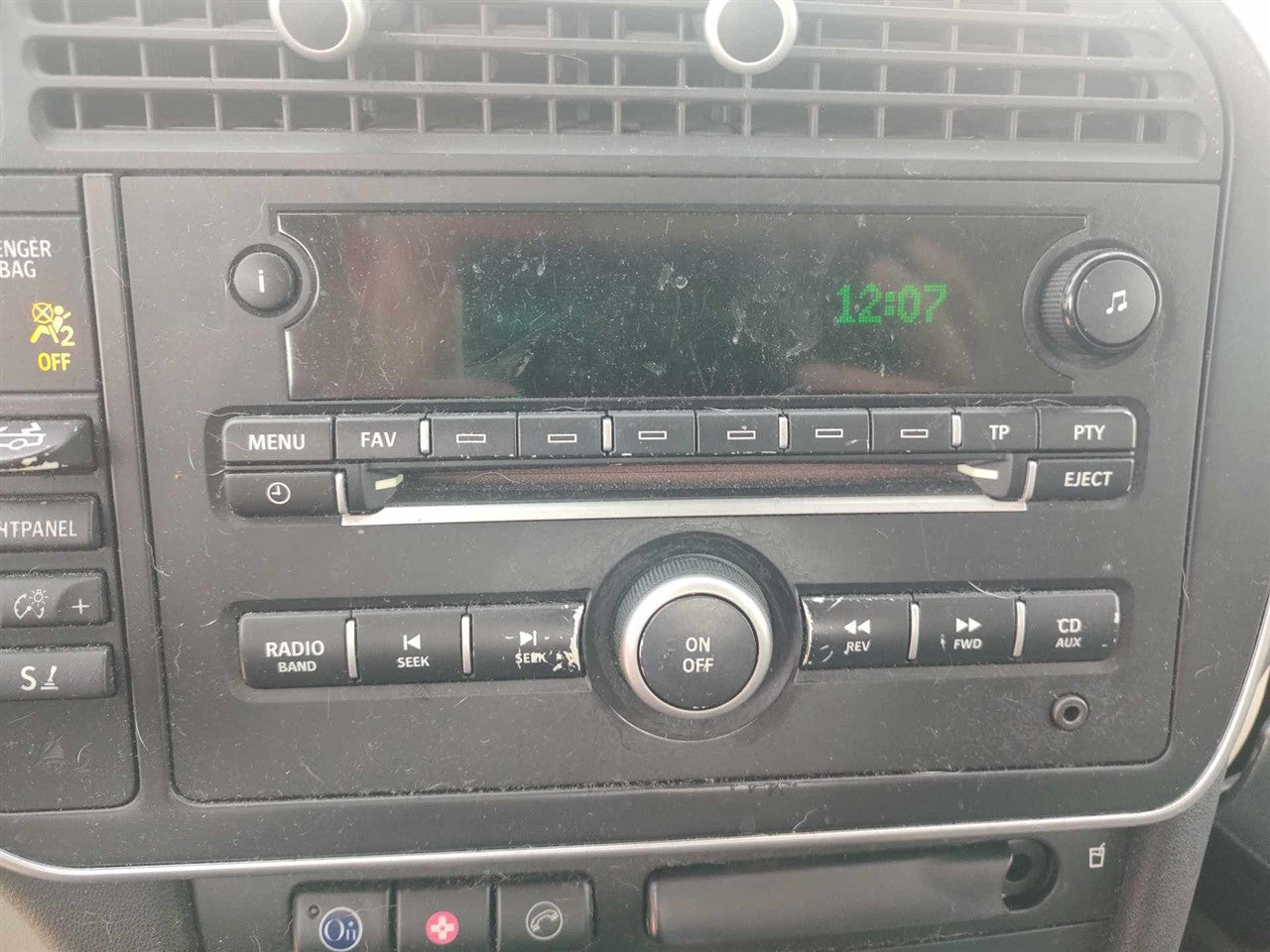 2007 2008 Saab 9 3 Radio Stereo Audio Head Unit receiver AM FM with CD player 1 disc