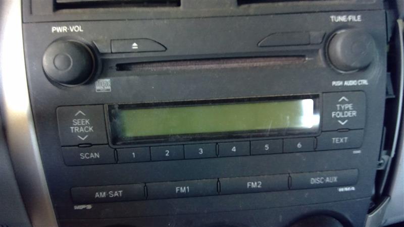 2009 Toyota Corolla Radio Stereo Audio Head Unit receiver ID 51840 on face