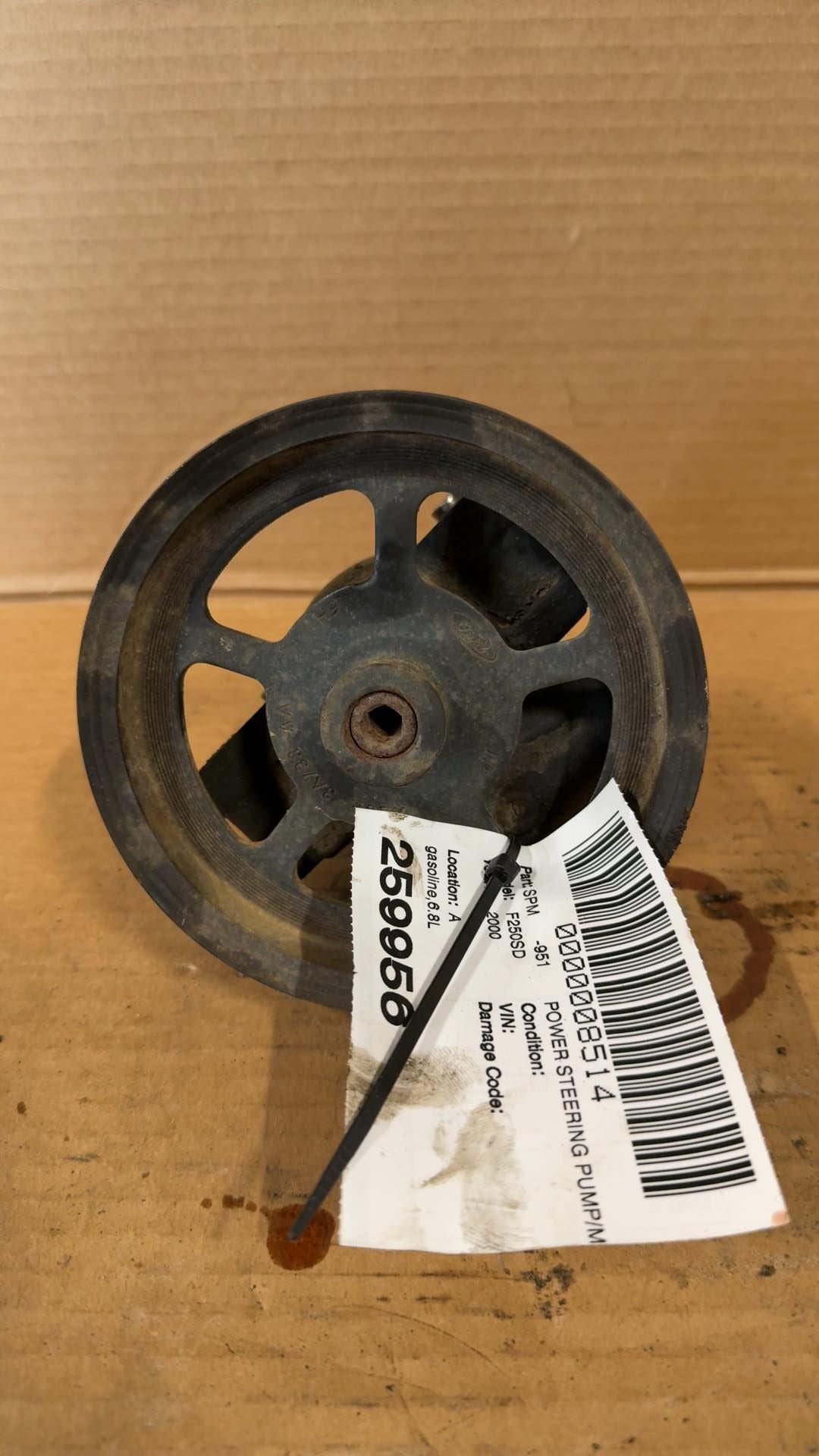 1997 thru 2006 Ford E150 Van, Ford E250 Van, Ford E350 Van, Ford E450SD Van and 5 more Power Steering Pump 6.8L