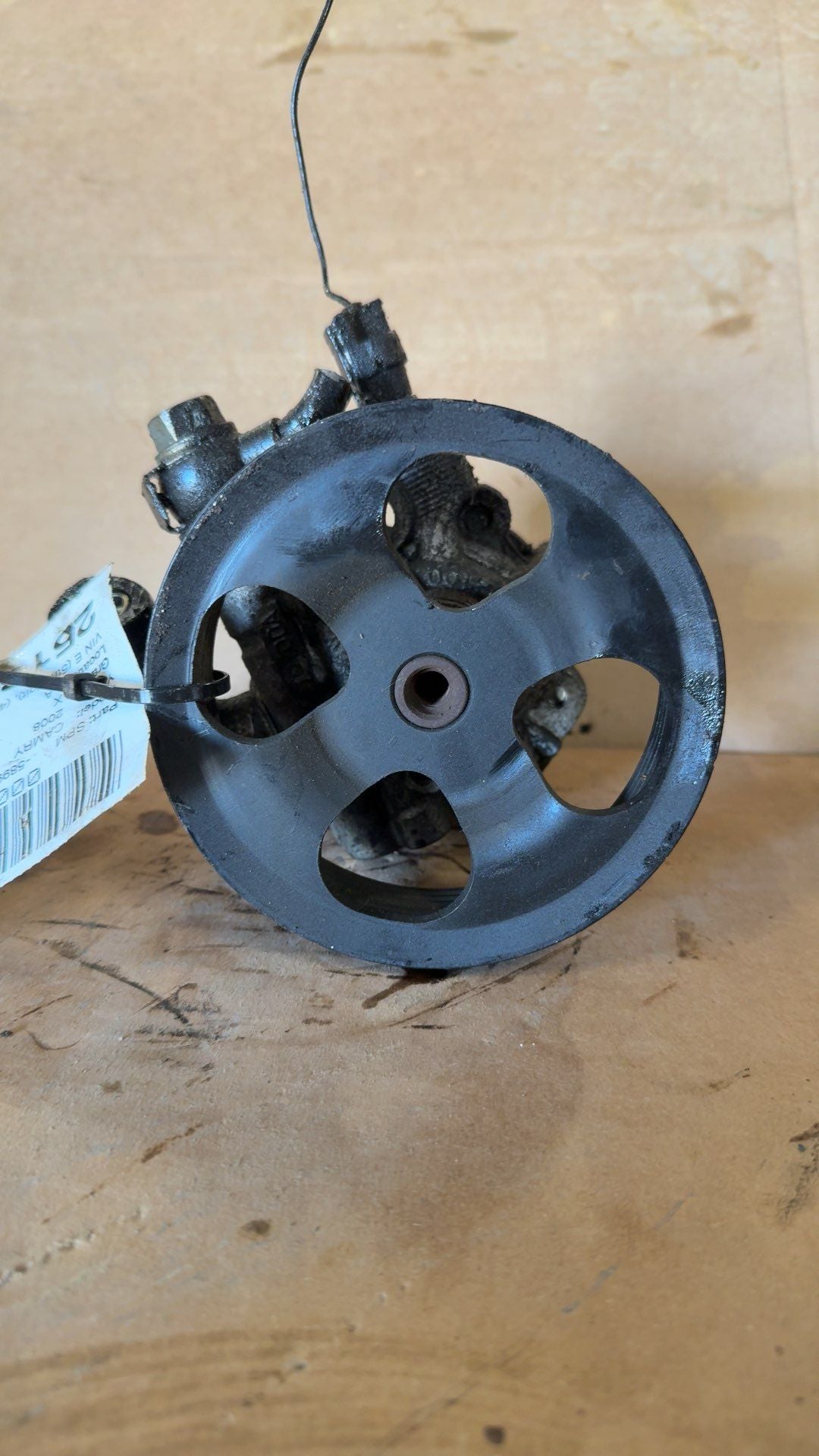 2002 thru 2009 Toyota Camry, Toyota Solara Power Steering Pump VIN E 4 cylinder