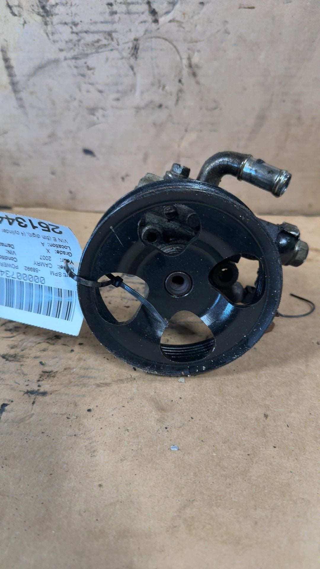 2002 thru 2009 Toyota Camry, Toyota Solara Power Steering Pump VIN E 4 cylinder