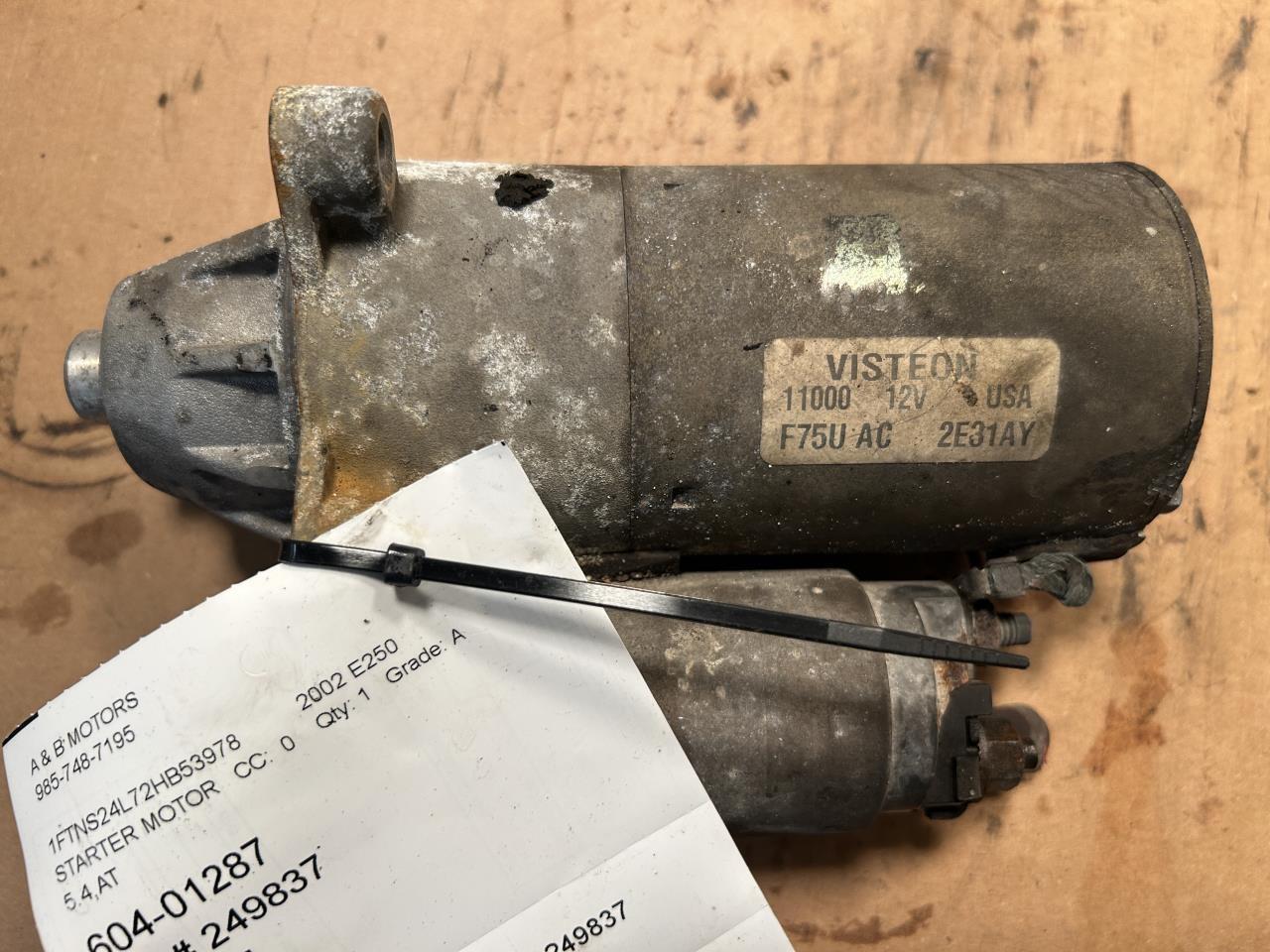 2002 thru 2013 Ford E150 Van, Ford E250 Van, Ford E350 Van, Ford Crown Victoria and 6 more Engine Starter Motor 5.4L