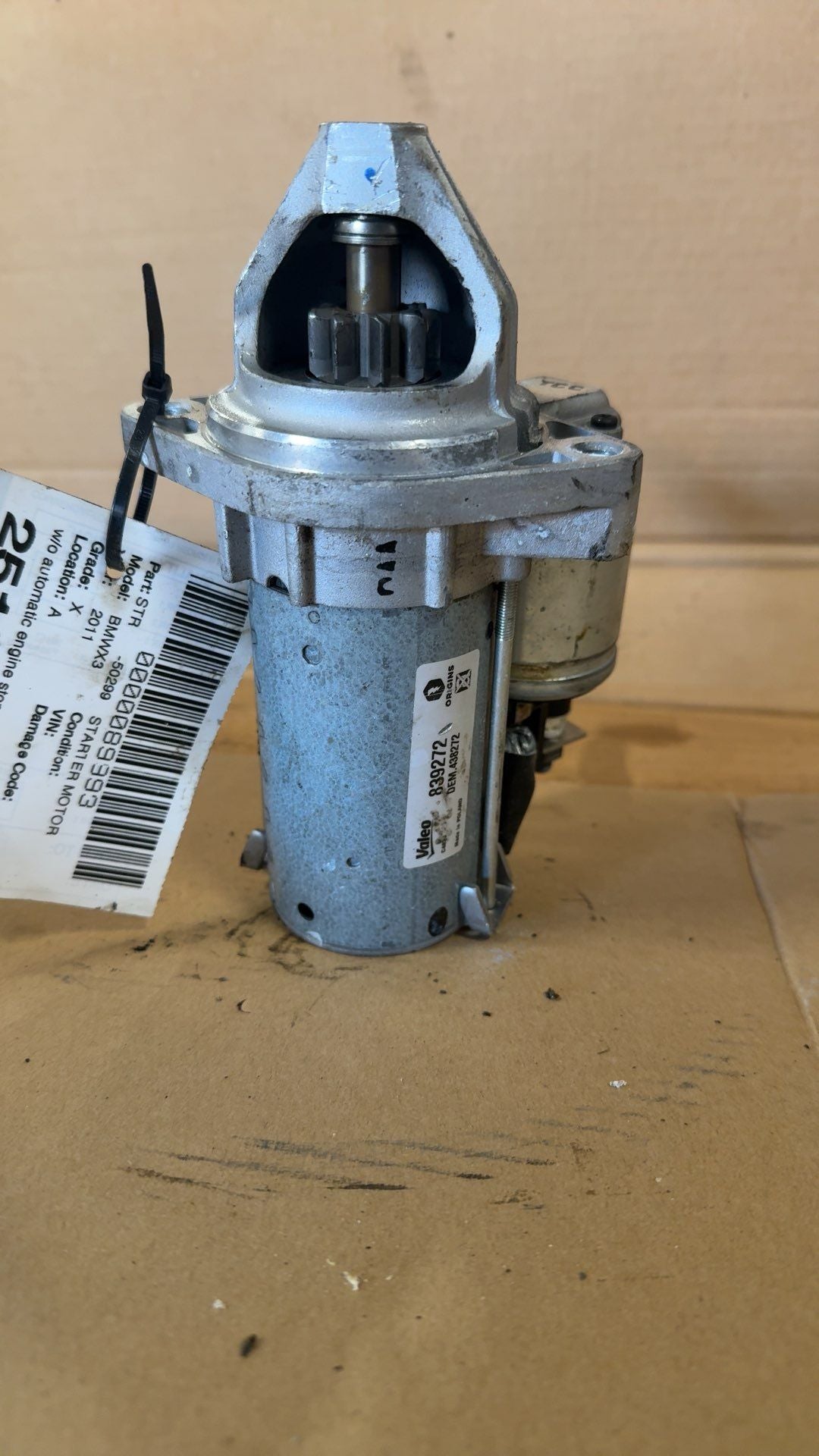 2011 thru 2016 BMW Z4, BMW 335I, BMW Activehybrid 5, BMW X3 and 9 more Engine Starter Motor