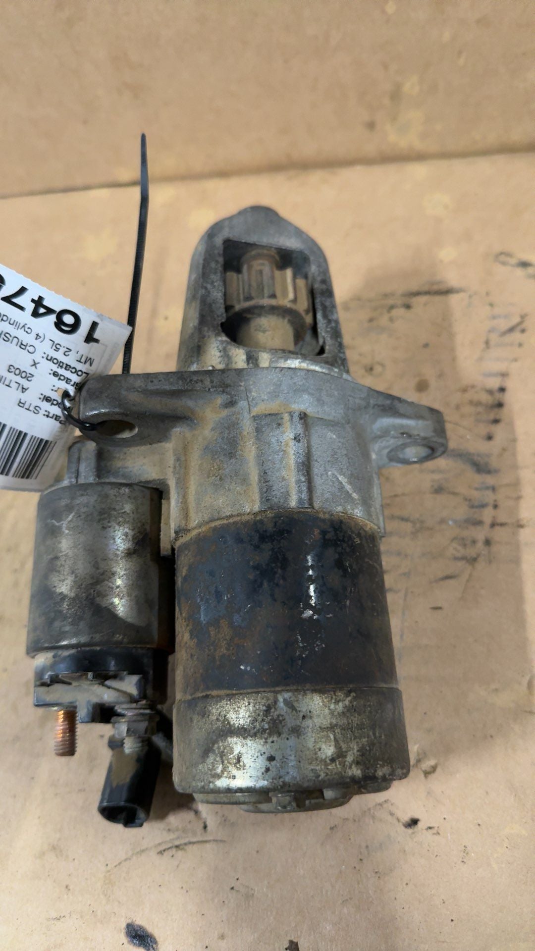 2002 thru 2006 Nissan Altima, Nissan Sentra Engine Starter Motor 2.5L MT