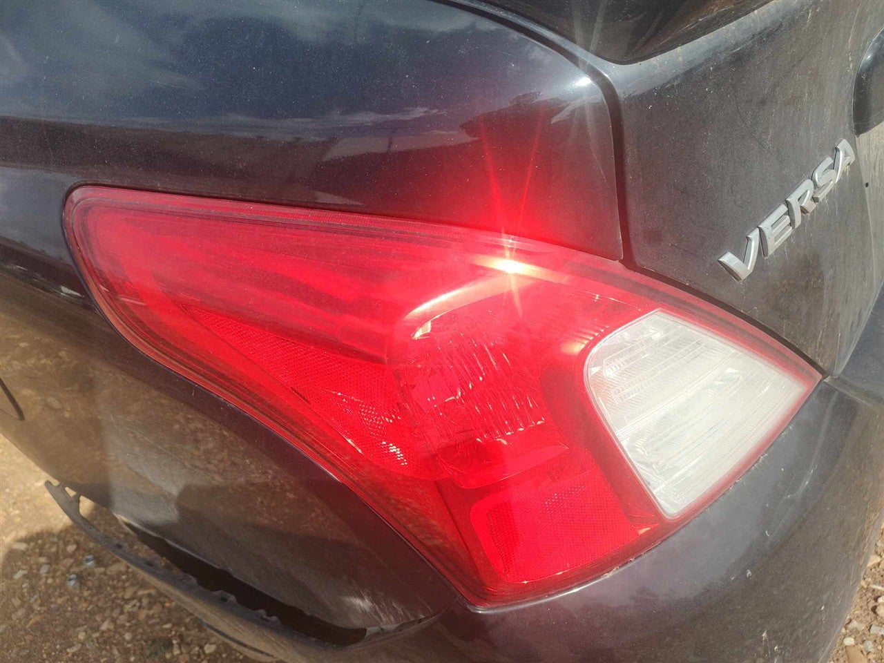 2012 thru 2019 Nissan Versa Driver Side Left Tail Light Lamp Assembly quarter panel mounted L