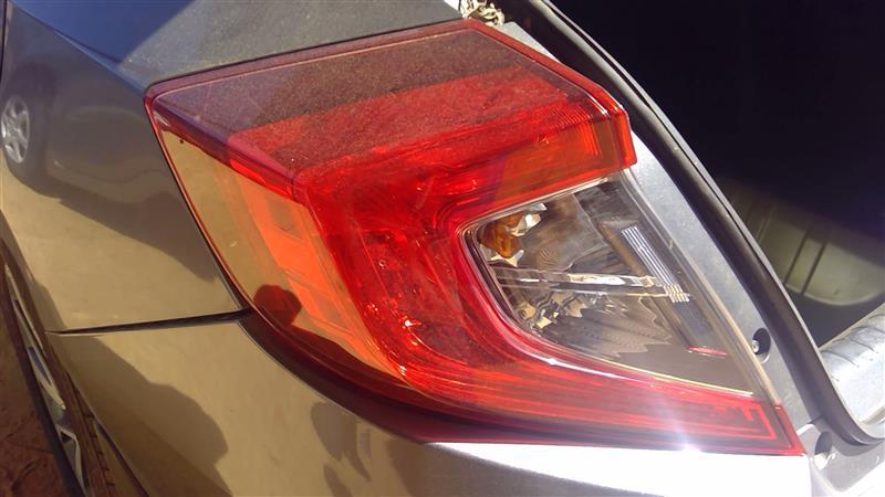 2016 thru 2021 Honda Civic Driver Side Left Tail Light Lamp Assembly Sedan quarter mounted L