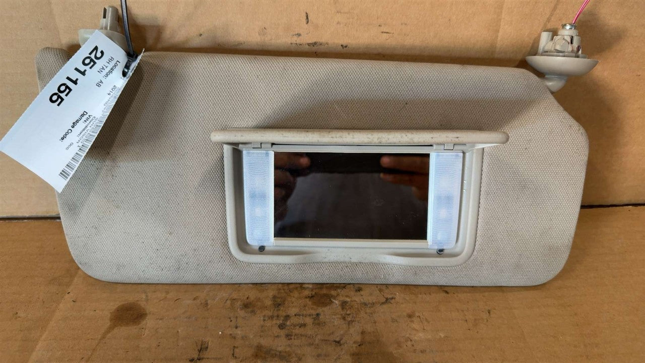 2013 thru 2017 Honda Accord Passenger Side Right Sun Visor illuminated R