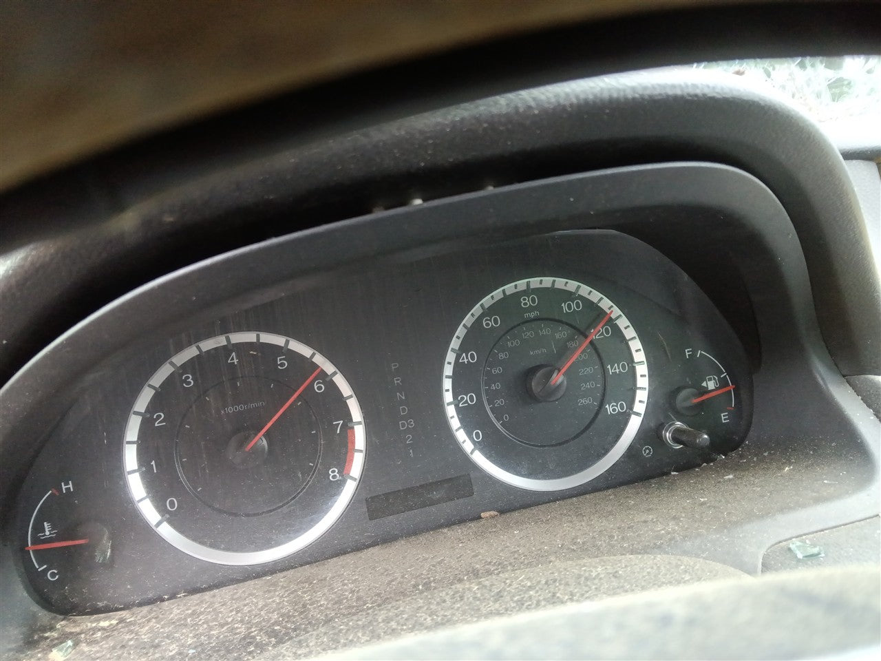 2008 thru 2012 Honda Accord Speedometer Instrument Gauge Cluster US market MPH Sdn 2.4L AT