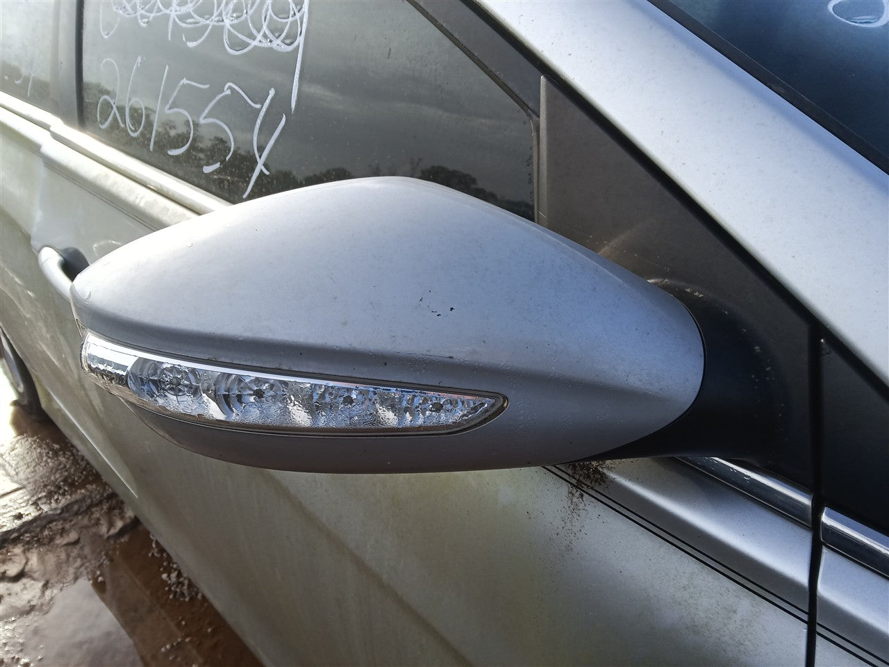 2011 thru 2015 Hyundai Sonata Right Passenger Side View Door Mirror Power