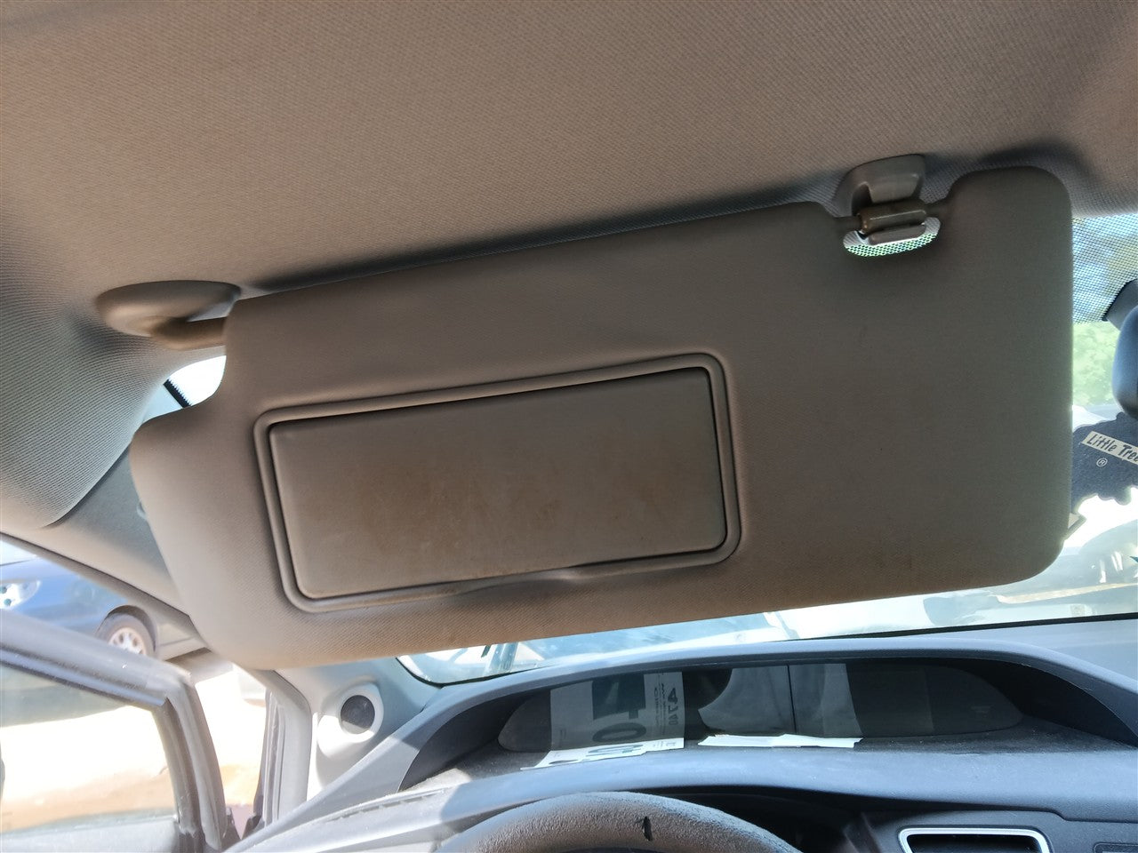 2012 2013 2014 2015 Honda Civic Driver Side Left Sun Visor without illumination L