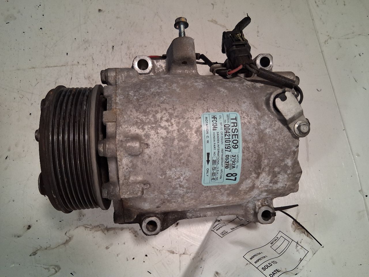 2012 2013 2014 2015 Honda Civic, Honda CR V, Acura ILX AC Air Conditioning Compressor 2.4L