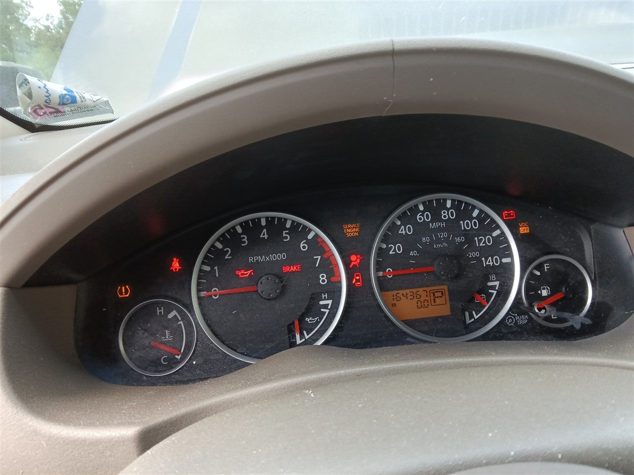 2007 2008 2009 Nissan Pathfinder, Nissan Xterra Speedometer Instrument Gauge Cluster MPH 4x2