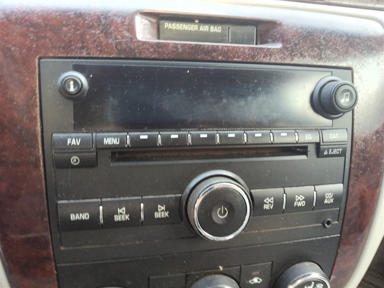2007 2008 Chevrolet Impala, Chevrolet Monte Carlo Radio Stereo Audio Head Unit AM FM CD player MP3 opt US8