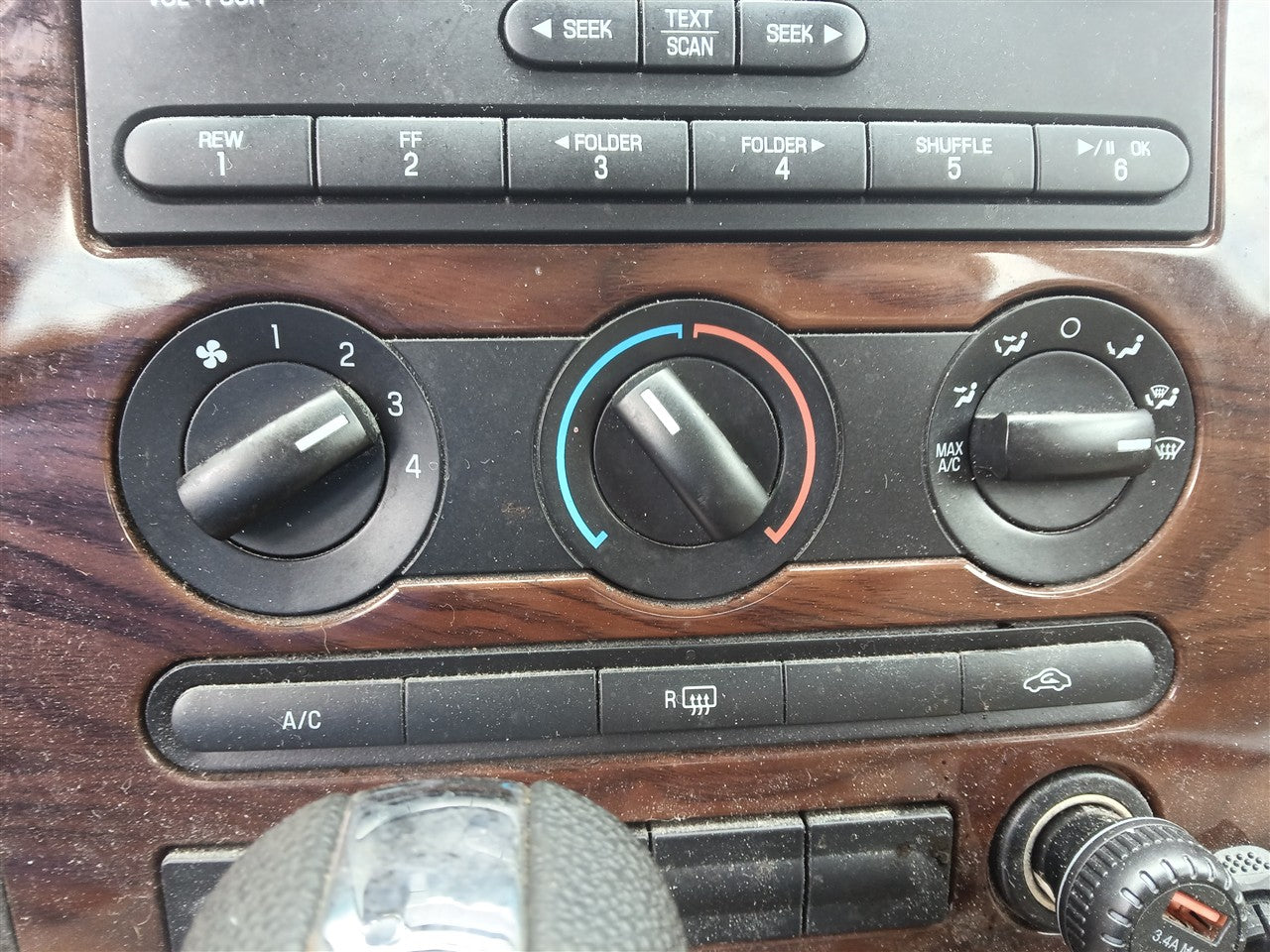 2008 2009 Ford Taurus, Ford Taurus X, Mercury Sable AC Heater Temperature Climate Control Unit