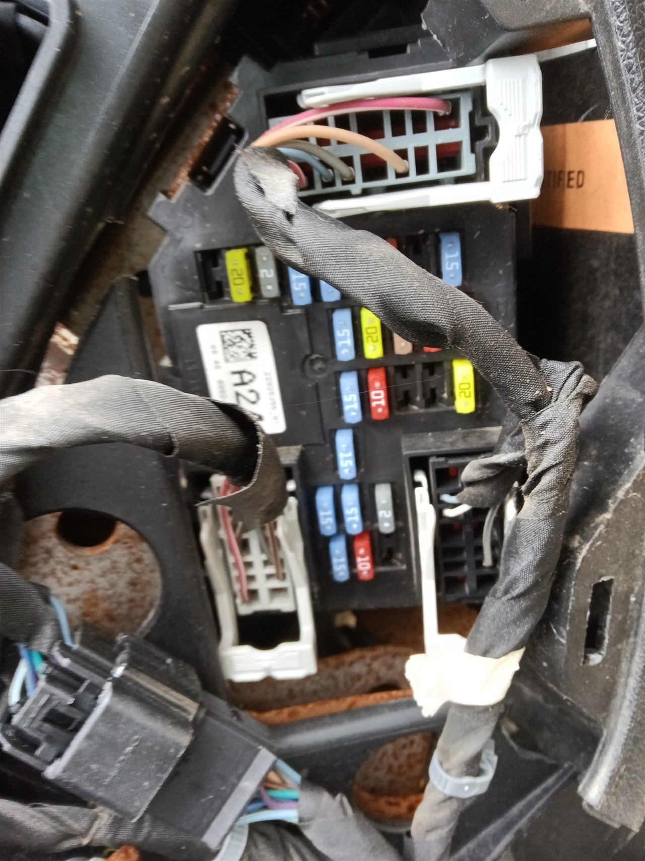 2012 Chevrolet Silverado 1500 Cabin Interior Fuse Box Relay Panel