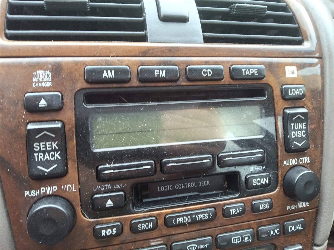 2000 thru 2004 Toyota Avalon Radio Stereo Audio Head Unit receiver CD and cassette JBL manufacturer premium