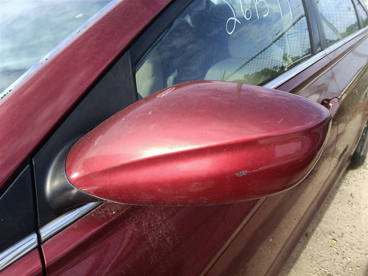 2011 thru 2015 Hyundai Sonata Left Driver Side View Door Mirror Power