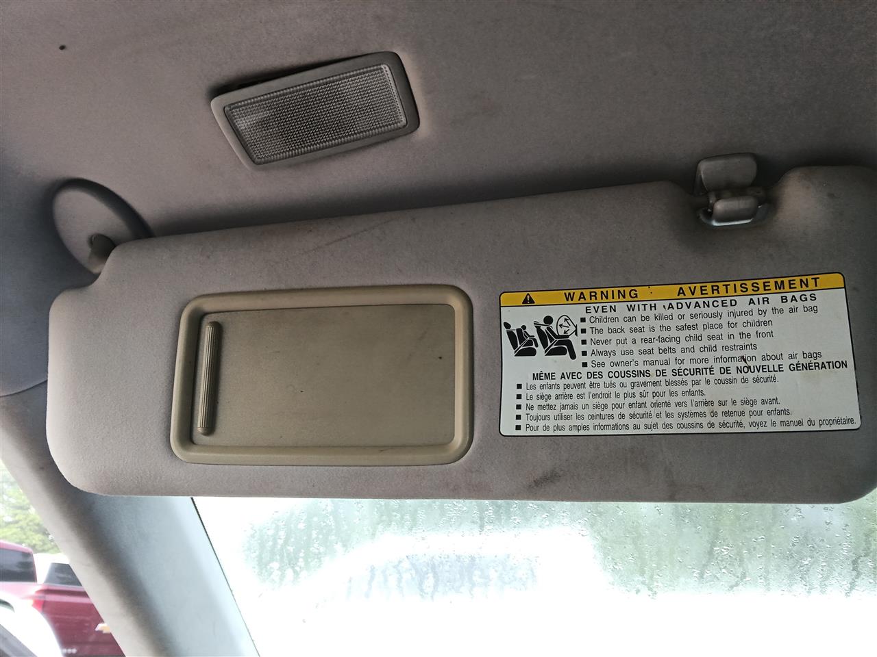 2007 2008 2009 Lexus ES350 Driver Side Left Sun Visor illuminated L