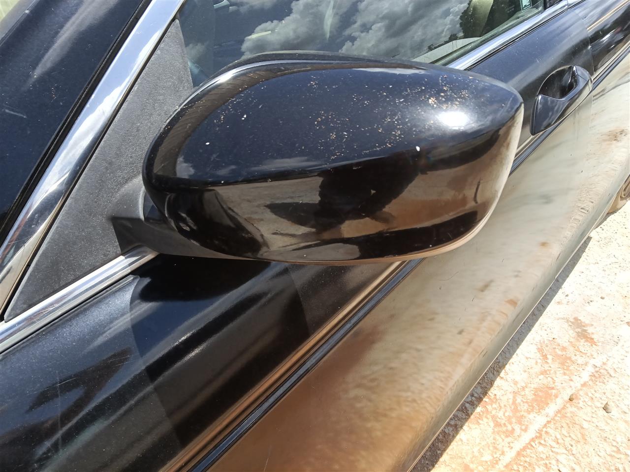 2008 thru 2012 Honda Accord Left Driver Side View Door Mirror Power Sdn non heated L