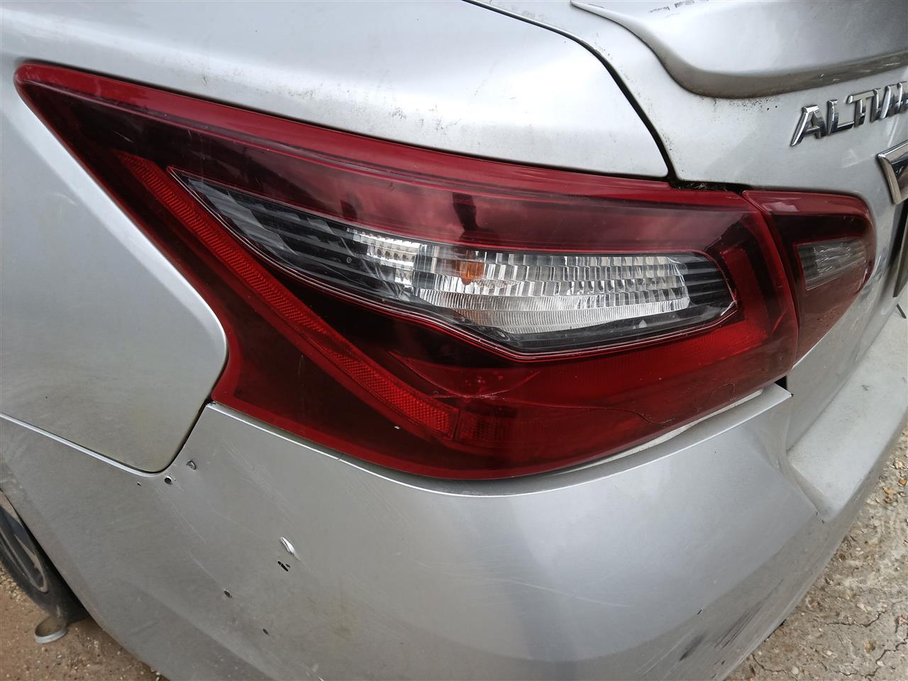 2017 2018 Nissan Altima Driver Side Left Tail Light Lamp Assembly quarter panel mounted with smoked housing L