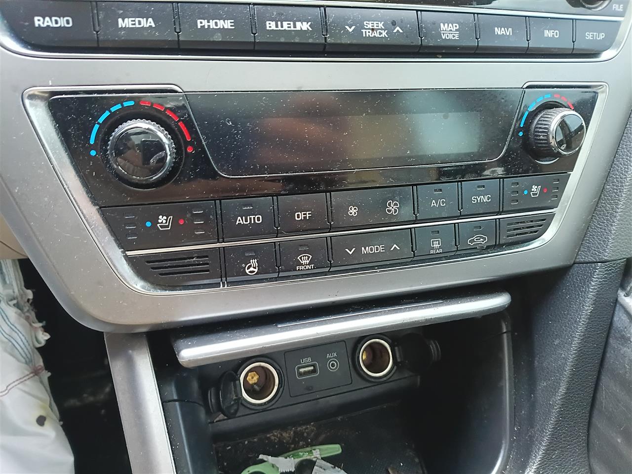 2015 2016 2017 Hyundai Sonata AC Heater Temperature Climate Control Unit with navigation automatic