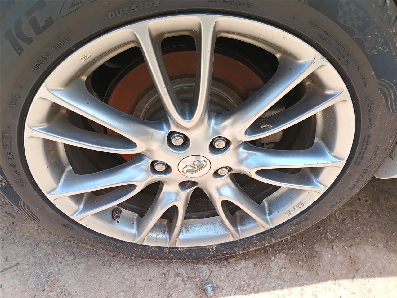 2007 thru 2013 Infiniti G37, Infiniti G35, Infiniti G25 Wheel Rim 18x7 1 2 alloy front