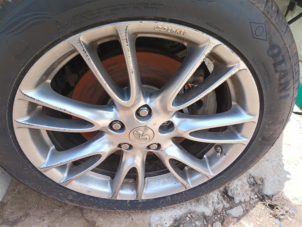 2007 thru 2013 Infiniti G37, Infiniti G35, Infiniti G25 Wheel Rim 18x7 1 2 alloy front