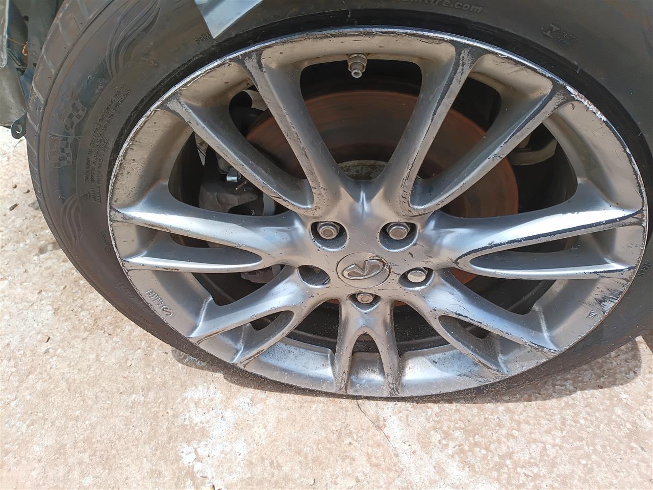 2007 thru 2013 Infiniti G37, Infiniti G35, Infiniti G25 Wheel Rim 18x7 1 2 alloy front