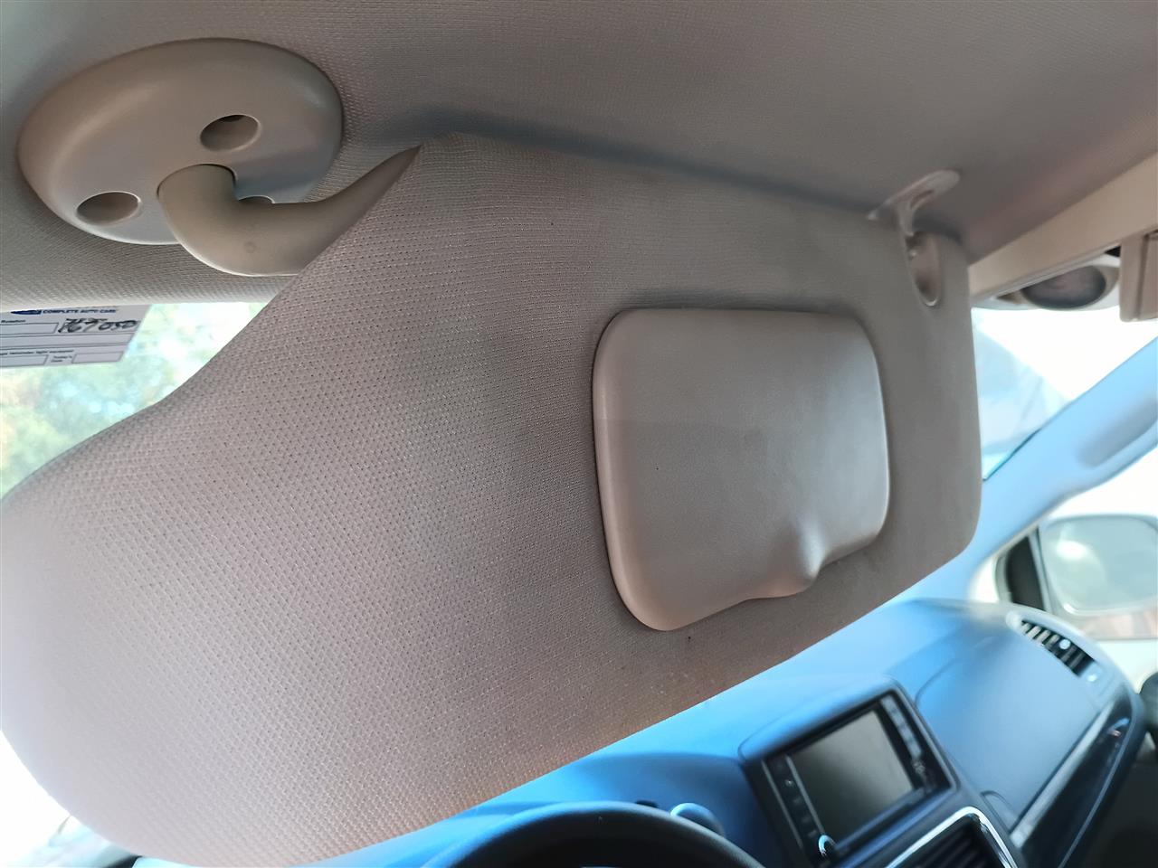 2011 thru 2020 Dodge Caravan, Chrysler Town and Country Passenger Side Right Sun Visor with illumination R