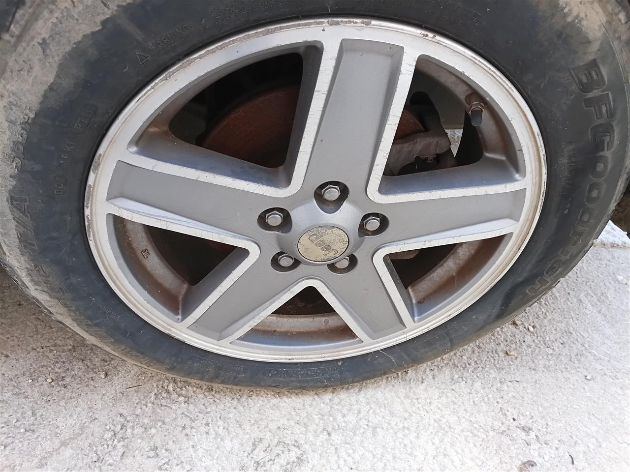 2007 2008 2009 2010 Jeep Compass, Jeep Patriot Wheel Rim 17x6 1 2 alloy 5 spoke