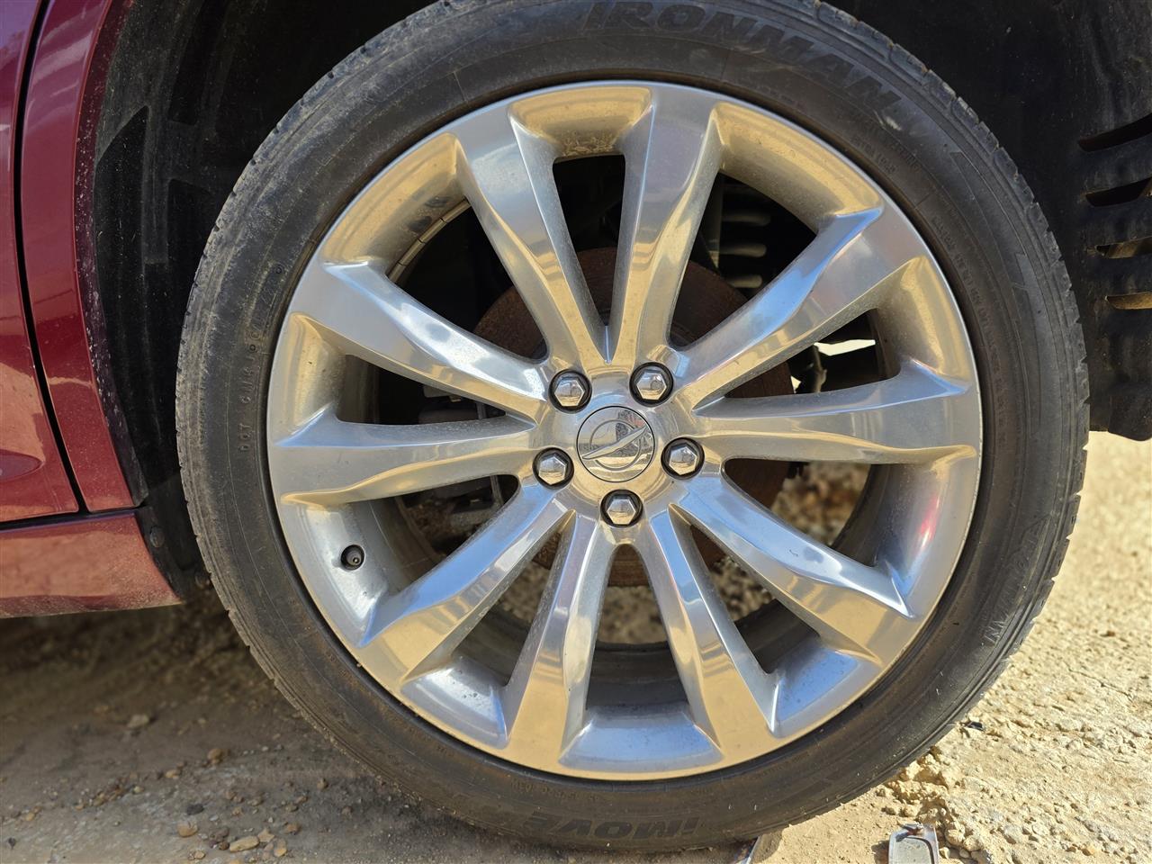 2015 thru 2023 Chrysler 300 Wheel Rim 19x7 1 2 alloy 10 spoke flared spoke polished