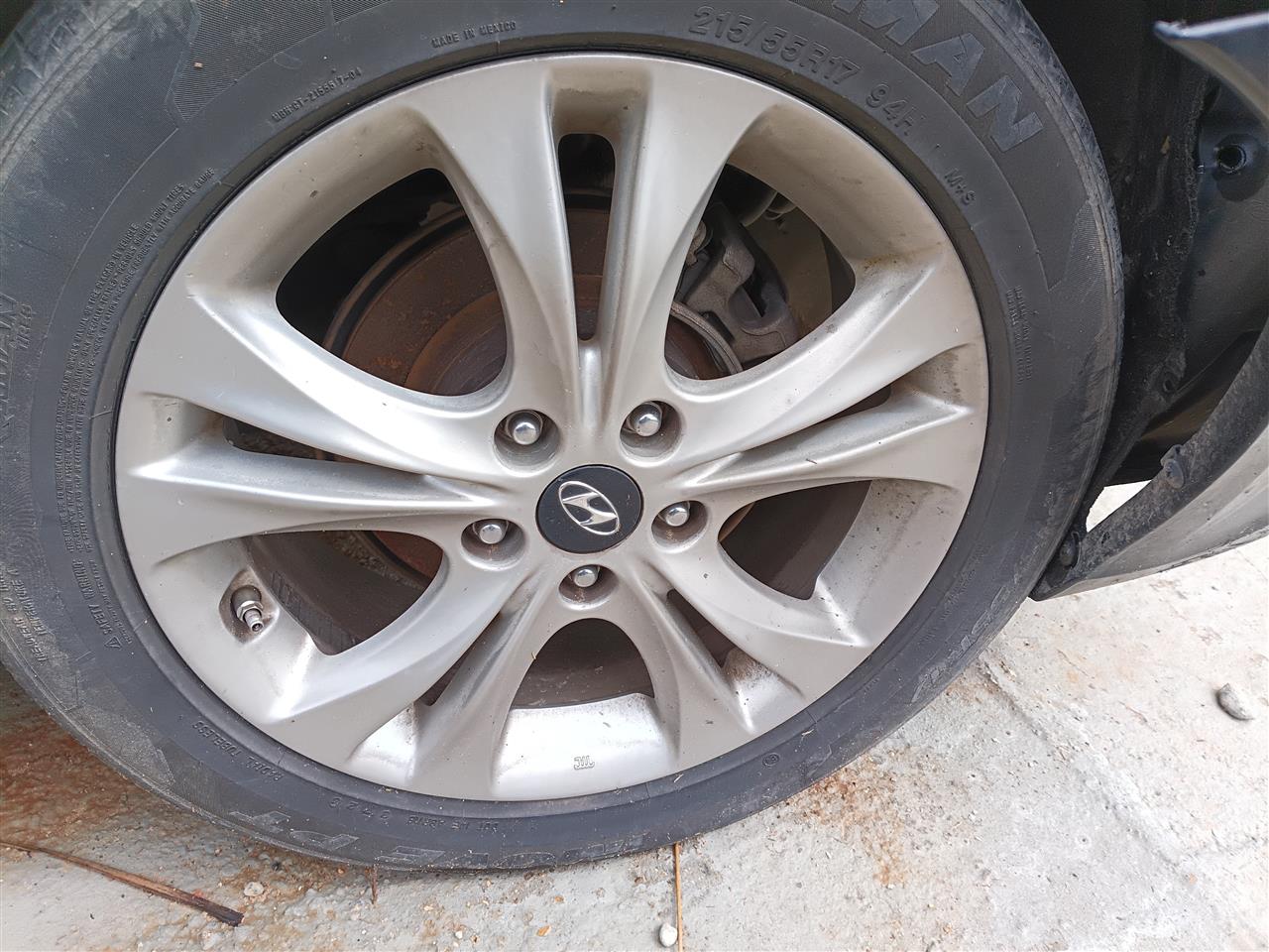 2011 2012 2013 Hyundai Sonata Wheel Rim 17x6 1 2 alloy 10 spoke