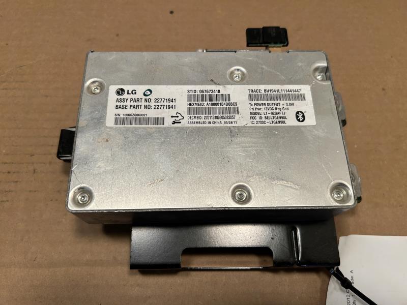 2012 Cadillac CTS Chassis Cont MOD Communication OnStar opt UE1 voice recognition UPF
