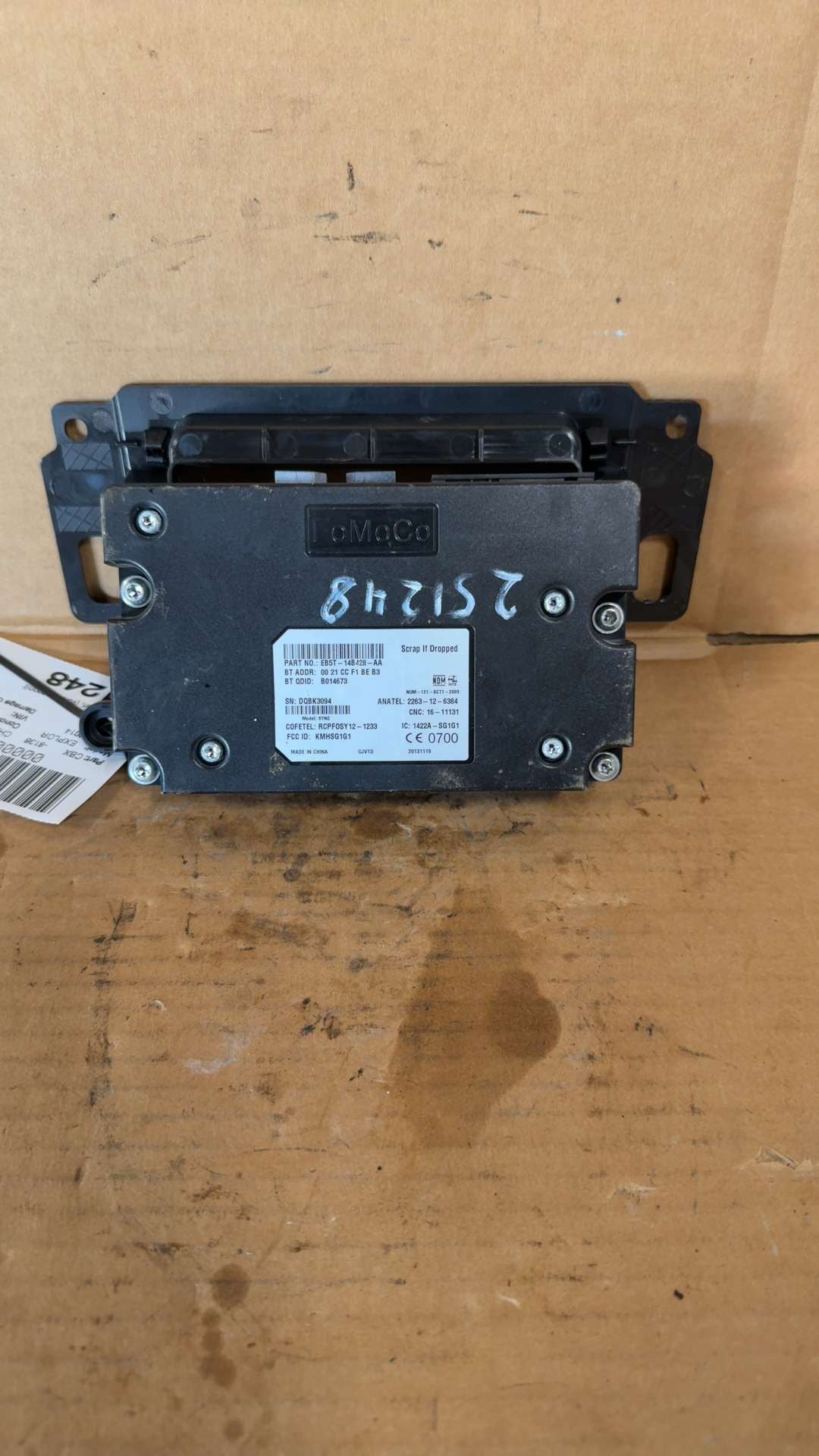 2014 2015 Ford Explorer, Ford C MAX, Ford Edge, Ford Fiesta and 1 more Chassis Cont MOD Communication