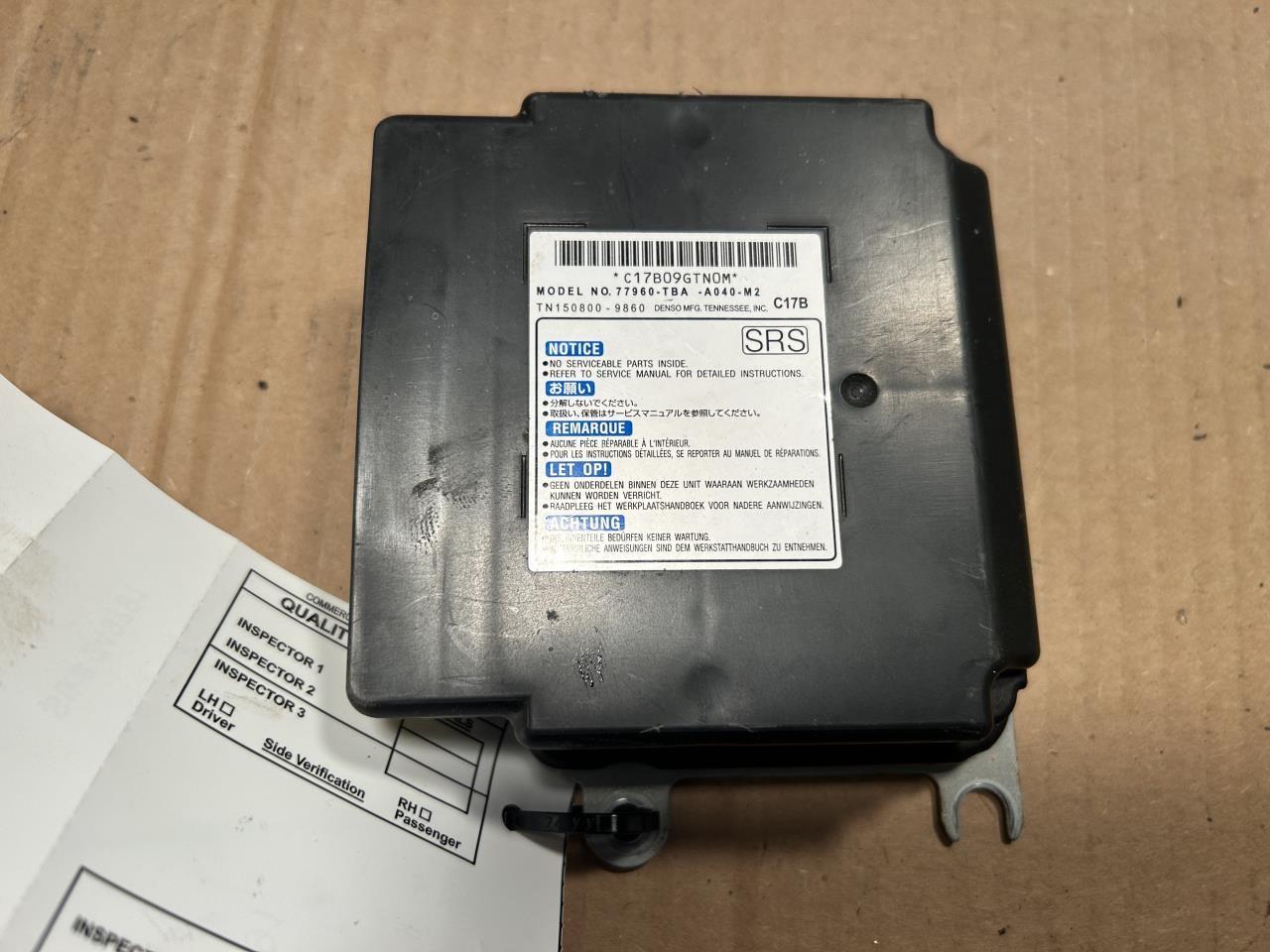 2016 thru 2021 Honda Civic Chassis Cont MOD Air Bag front center console Sedan