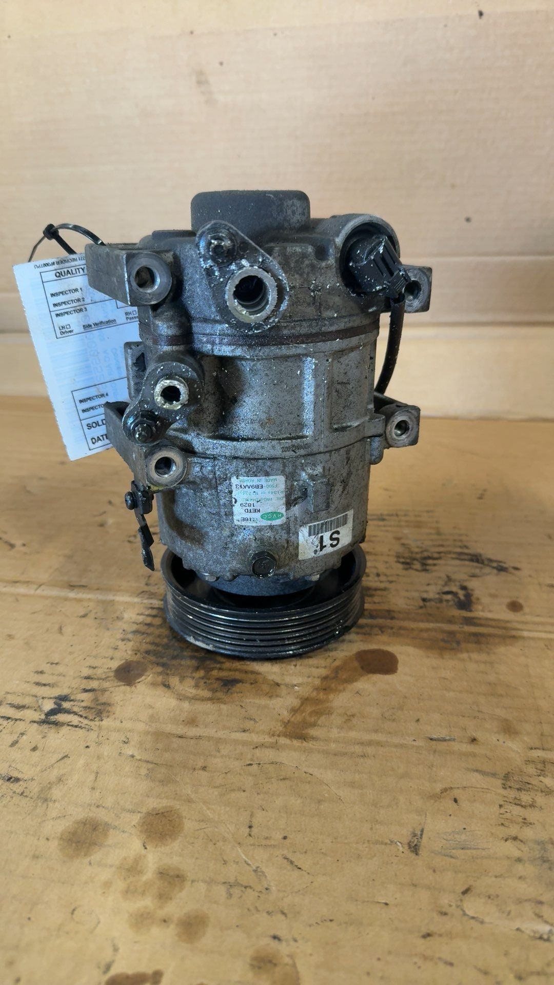 2011 2012 Hyundai Sonata, KIA Optima AC Air Conditioning Compressor 2.4L VIN C