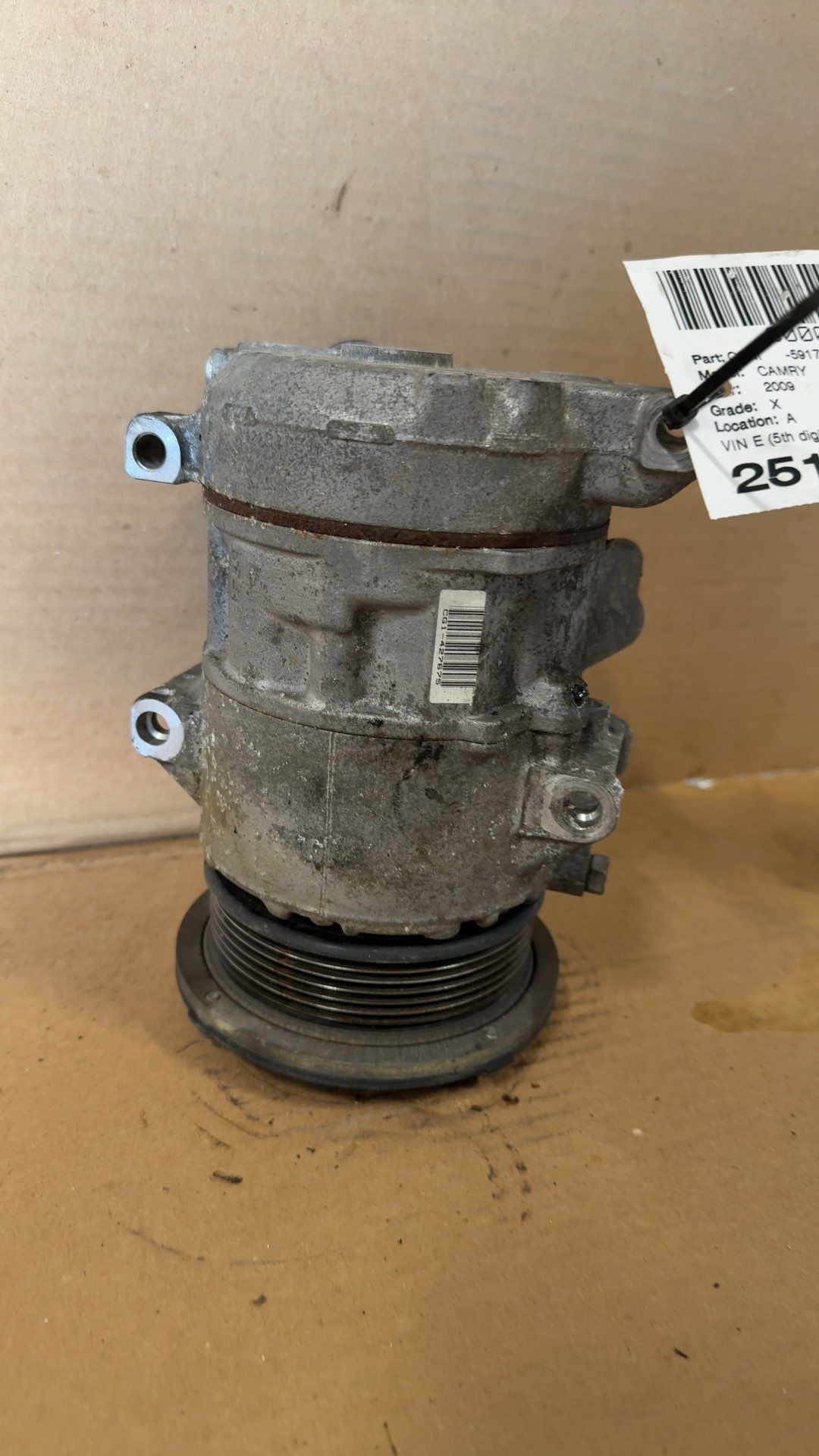 2007 2008 2009 Toyota Camry AC Air Conditioning Compressor 2.4L VIN E 4 cylinder 2AZFE engine